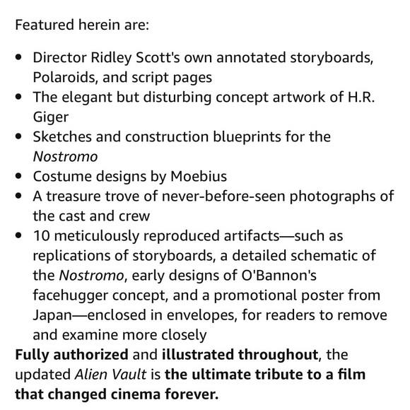 COPY - Alien Vault ~ The Complete Story and Legacy of Alien. Collector’s Edition - Picture 4 of 4